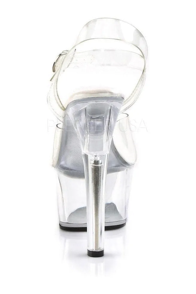 ASPIRE-608 Platform Sandal  | Clear Vinyl