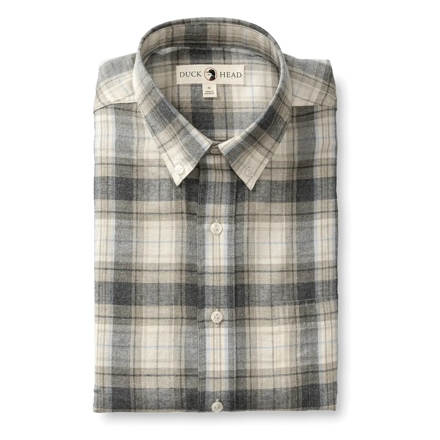 Duck Head Cotton Flannel Sport Rolland Plaid Shirt